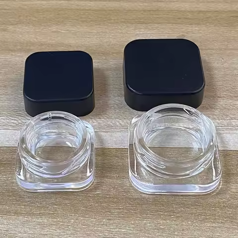 10PCS Transparent Glass Jars Empty Cream Storage Case 5ml/9ml Travel Liquid Container Cosmetic Makeu