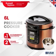 NEW Russell Taylors Pressure Cooker Stainless Steel Pot PC-60 Rice Cooker (6L)