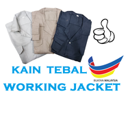 ( Made in Malaysia ) Cargo Shirt / Working Jacket / Baju kerja kain tebal Lelaki Anti-Scald Welding 