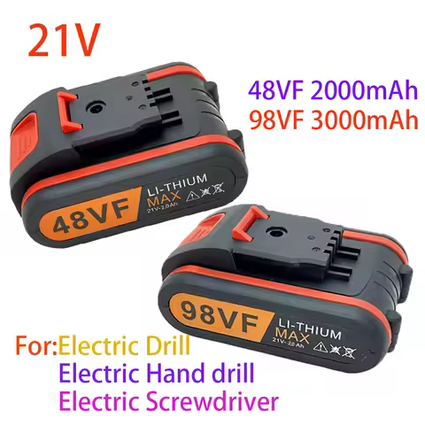 48VF.98VF 21V 2000mAh 3000mAh 100% New Universal Rechargeable Battery for Power Tools Electric Screw