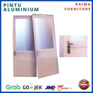 Full set Pintu Kamar Mandi Aluminium Pintu Kamar Mandi Kaca+Aluminium