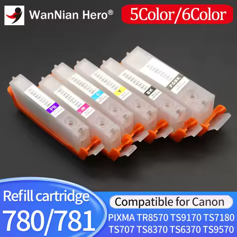 PGI-780 CLI-781 Empty Refillable Cartridge pgi780 cli781 for Canon for PIXMA TR8570 TS9170 TS7180 TS