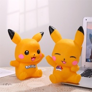 Piggy Bank Small Vault Pigy Full Large Cartoon Pikachu Children's Vinyl Shock-Resistant Coin Creativ