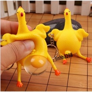 Egg-laying chicken toy keychain - Hot egg-laying chicken keychain 2020