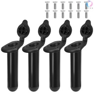 4 PCS Kayak Fishing Rod Holders with Cap Cover Boat Fishing Tackle Accessory Tool