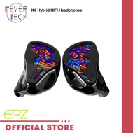 EPZ K9 Hybrid HiFi Earphones 1DD+8BA | Audiophile IEM | Butterfly-Inspired Design | Ice Silver/Basal