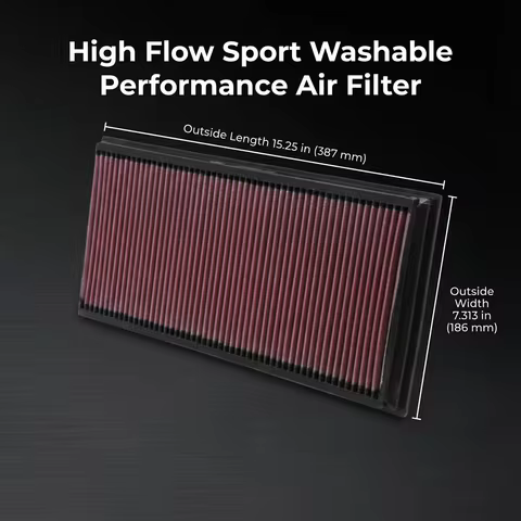 for Audi Q7 4L 3.0 3.6 4.2 6.0 TT Quattro 8J 3.2L 2005-2015 High Flow Sport Washable Performance Air