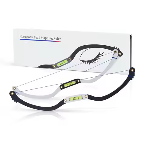 Metal Eyebrow Positioning Semi-Permannet Line Ruler Horizontal Eyebrow Ruler Microblading Level Eyeb