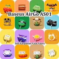 【imamura】 For Baseus AirGo AS01 Case Cool Cartoon styling Soft Silicone Earphone Case Casing NO.3