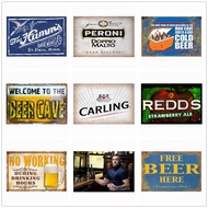 Beer Tin Signs Metal Vintage Signs 11.8 7.8 Inches, Bar Cafe Home Mancave Oil Station Garage Kitchen