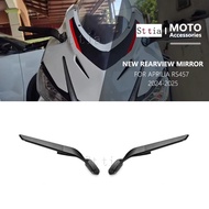 RS457 Rearview Mirror For Aprilia RS 457 2024- Stealth Sport Winglet Mirror Kits Adjustable Stealth 