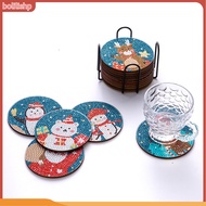 {bolilishp}  Reliable Quality Diamond Painting Coasters Diy Christmas Diamond Painting Coaster Set Fun Craft Kit for Adults Kids Fine Workmanship Perfect Holiday Gift Idea