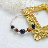 助實現願望 藍虎眼石 黃虎眼石 水晶手鏈 天然石 生日禮物