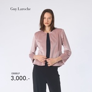 Guy Laroche Shiny Light jacket คอกลม แขนยาว สีชมพูอ่อน GBBBLP