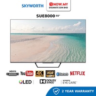 SKYWORTH 55 Inch SUE8000 QLED 4K UHD Google TV ​​​​​​55SUE8000 | Eye Care TV Pintar 智能电视