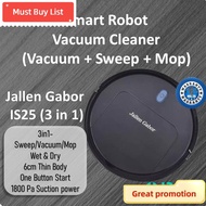 *Vacuum cleaner* ✿Jallen Gabor IS25 (3in1) Robot Vacuum Cleaner Vacuum Robot Vacuum Cleaner And Mop Smart Vacum Vaccum Robot Cleaner 掃地機器人✵