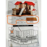 Epoch Sylvanian families city house railing & floor section