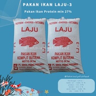 (5 KG PACKAGE) LAJU Premium Fish Food -3 | Koi Catfish, Gurame, Patin, Tilapia, and Catfish Enlargem