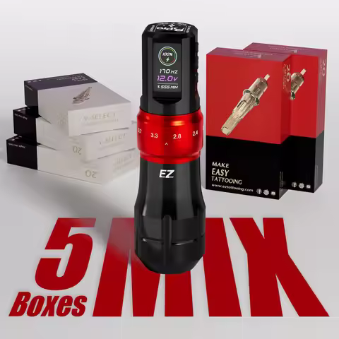 EZ P3 PRO Tattoo Machine Pen VS 100pcs EZ V Select Cartridge Tattoo Needles Tattoo Kits RL MC mixed 