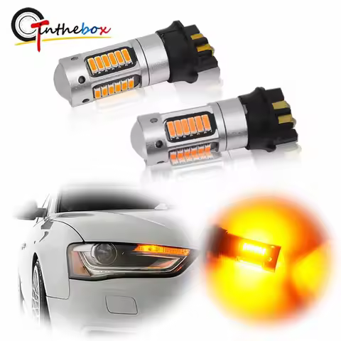 Gtinthebox Canbus PW24W PWY24W LED Bulbs For Audi BMW Volkswagen Turn Signal Light Daytime Running L
