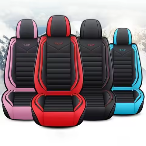 Luxury PU Leather Universal Fit Car Seat Covers For BMW E60 F30 Serie 1 E87 E46 E30 X3 E83 F25 E91 F