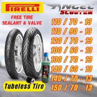 Pirelli Angel Scooter Tubeless Tire Size x13 Scooter Tire (Free Tire Sealant & Pito)