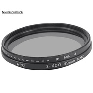 ND2-400 Neutral Density Fader Variable ND Filter Adjustable 49mm Filter for  for   Camera Lens