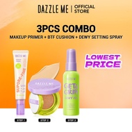 [Primer Bundle Deals] [Ready Stock] DAZZLE ME 3PCS COMBO Primer+BTF Cushion+Setting Spray Dewy Fix S