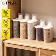 Citylife Kitchen Food Dispenser Container Sealed Leak-proof Crisper Kitchen Or Pet Food With Pour Sp