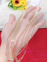 Dây chuyền Nữ Xuping Tơ Vàng Xinh Đẹp Đeo Như Thật Mẫu 3 - Xi Bằng Vàng 18K - Bảo Hành 01 Năm - Khôn