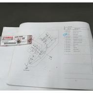 YAMAHA Y125/ RXZ EXHAUST COVER SCREW 1PC/100% HLY ORIGINAL --  98907-06008 (BLACK) // 98980-06008 (C