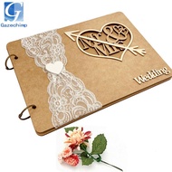 Gazechimp Wedding Guest Book Signing Heart Sign DIY for Registry Writing Wishes Anniversary Birthday