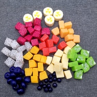 [Simulation Model] Simulation Fruit Cut Piece Fake Dragon Fruit Lemon Block Model Salad Fruit Fishin