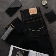 BLACK X BROWN DENIM 13OZ - Selvedge Accent Blue Black Denim Stretch 13oz raw Denim Pants
