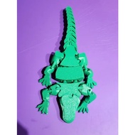 3D printed Crocodile Dam Lo toy model, 3D printed model