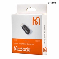Mcdodo OT-7680 Type C to Lightning Connector 3A Charging Data Transmission OTG Adapter