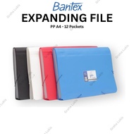 BANTEX EXPANDING FILE PP A4 12 Pocket - Document Organizer A4 12 Pocket