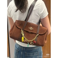 [High Quality] Baguette Baguette Bag Underarm Bag 26 New Bridget 34 Underarm Bag Baguette Bag Suede 