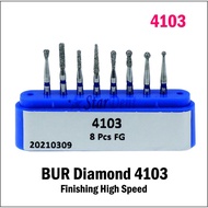 Dental Diamond Bur Endo Access or Endo Finishing High Speed 4103