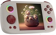 RG Cube Retro Handheld Game Console , Dual System 3.95 Inch IPS Screen Built-in 128G TF Card Support