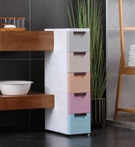 （訂貨價：$180）20cm寬(加窄)鏤空款/密封款 五層櫃 空隙收納櫃 夾縫儲物櫃 五桶櫃 五層櫃 5 Drawer Cabinet