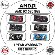 AMD RX 580 8GB Graphics Cards GDDR5 256bit Gaming Video Card DirectX 12 Desktop Computer GPU