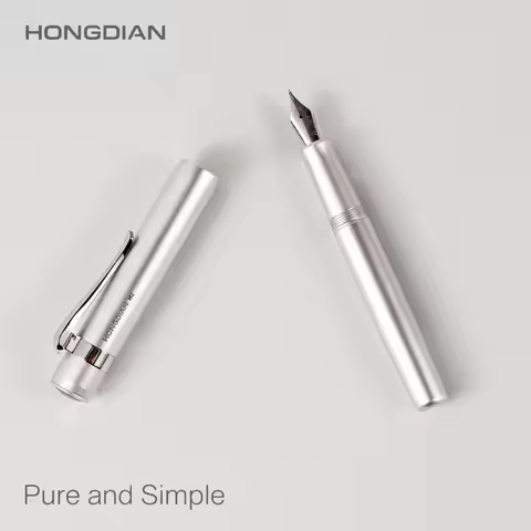 Hongdian M2 Black Forest Mini Metaverse Sports Pocket Metal Fountain Pen NO.5 Nib School Office Supp