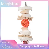 Lanqistore Chew Fun Cuttlefish Bone Chewing Calcium Supplement Hand Woven for Cockatiels Love Birds Parrots