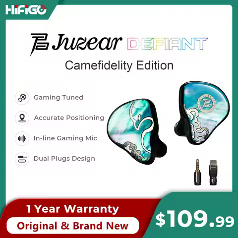 HiFiGo Juzear X Z Reviews Defiant Gaming Fidelity 1DD+3BA IEMs Gaming Tuning Swappable Plug Type-C 3