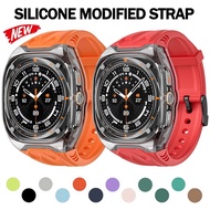 Silicone modified watch strap suitable for Galaxy Watch Ultra (2025) 47mm transparent one-piece Sams