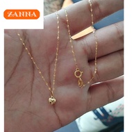 emas rantai leher emas bangkok cop 916 gold original Lip love heart necklace for women gift  necklac