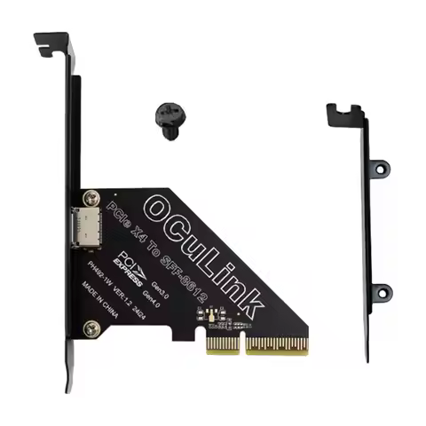 PCIe X16 To SFF 8611&8612 Adapter Card PCle4.0 PCIe X1 PCIe 4.0 X4 To Oculink Adapter SSD To U.2 OCU