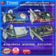 ASSORTED LOW PROFILE VIDEOCARD 512MB 64 BIT DDR2 | We also have used Graphics card RX 560 570 gtx705