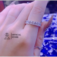 HHJ silver oval stone ring